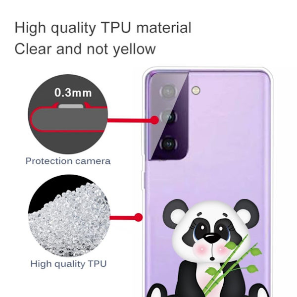 Deco Samsung Galaxy S21 Plus Etui - Panda Holder Bambus White