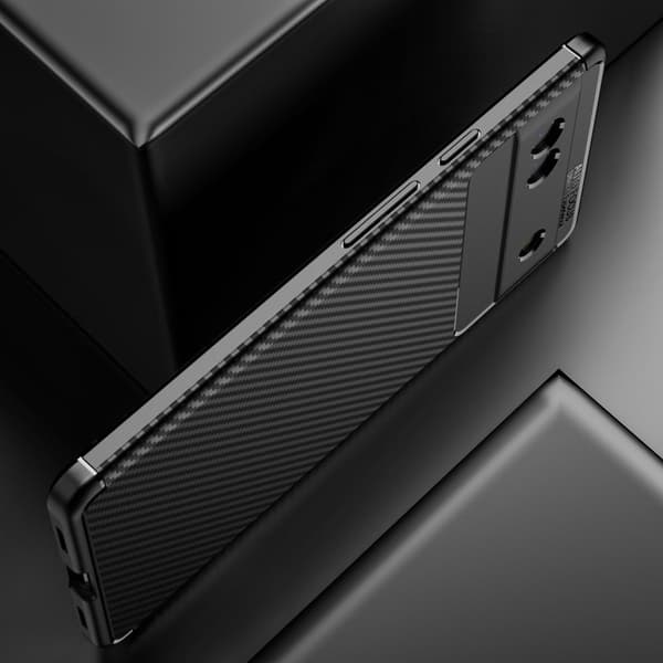 Carbon Shield Google Pixel 6a deksel - Svart Black
