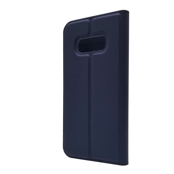 Samsung Galaxy S10e adsorption läderfodral - Mörkblå Blå