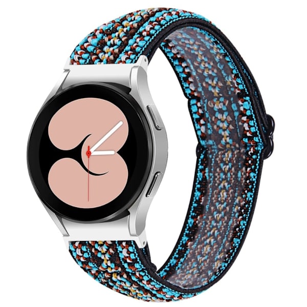 Samsung Galaxy Watch 5 / 4 elastisk nylon urrem - Blå Stamme Blue
