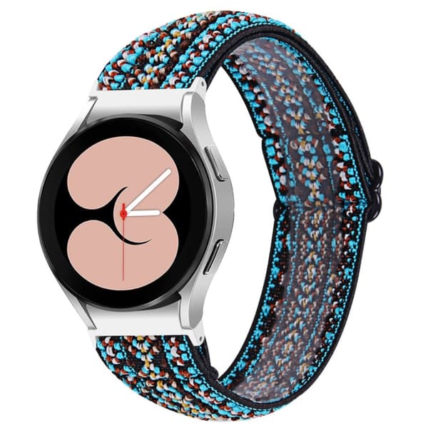 Samsung Galaxy Watch 5 / 4 elastisk nylonklokkerem - Blå Stamme Blue