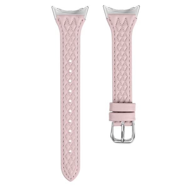 Google Pixel Watch / Watch 2 Watch Strap Top-Layer Cow Leather Watch Band - Lyserød Pink