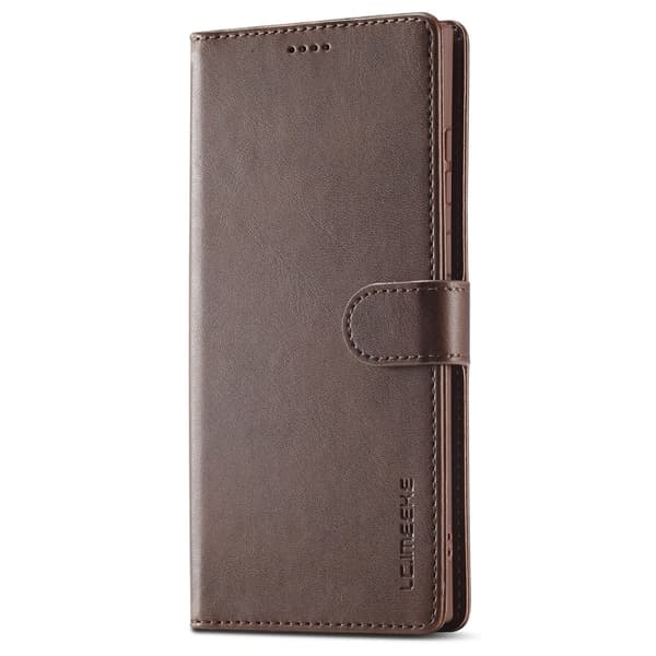 LC.IMEEKE Samsung Galaxy S24 Ultra flip etui - Brun Brown