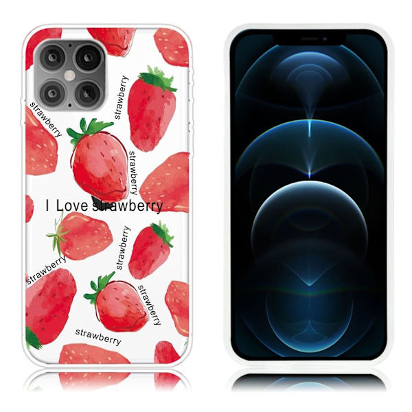 Deco iPhone 12 Pro Max cover - Rød Red