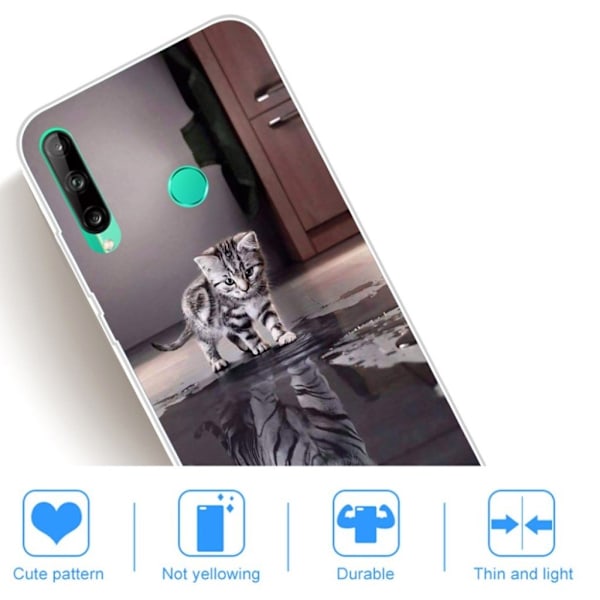 Deco Huawei P40 Lite E Cover - Kat og Tiger Multicolor