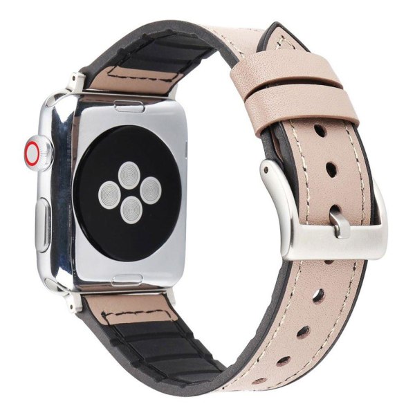 Apple Watch Series 4 40mm Læderbelagt Urrem - Grå Silver grey 4e48 | Silver  grey | Imitationsläder , Mjukplast | Fyndiq