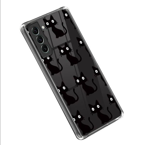 Deco Samsung Galaxy S23 Plus Etui - Sort Kat Black