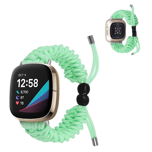 Fitbit Sense / Versa 3 punottu kellonauha - Vihreä Green