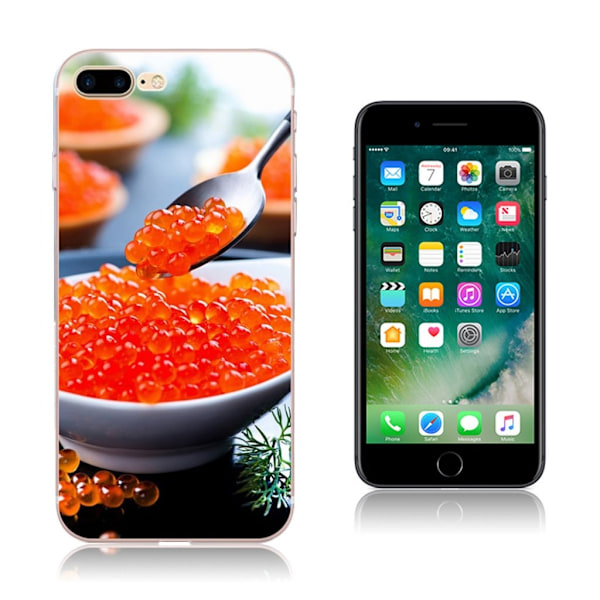 iPhone 7 Plus / 8 Plus Softlyfit Pregede Etui - Fruit Pearls Multicolor