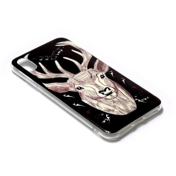 iPhone 9 Plus mobilskal silikon tryckmönster självlysande - Älgm multifärg