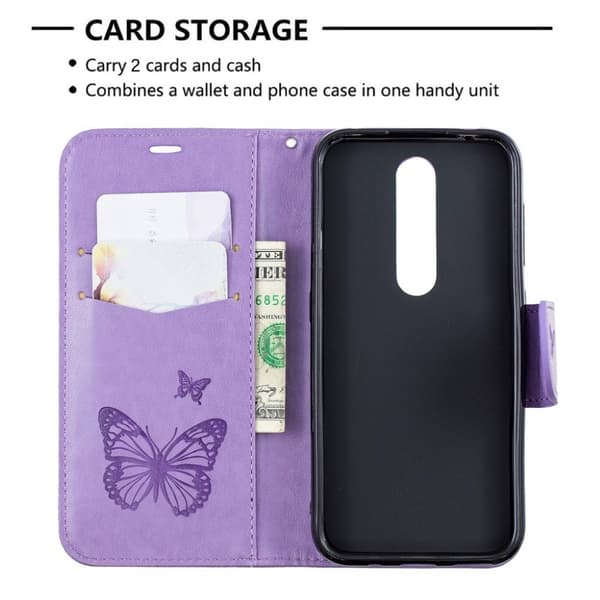 Butterfly Nokia 4.2 kotelot - Violetti Purple