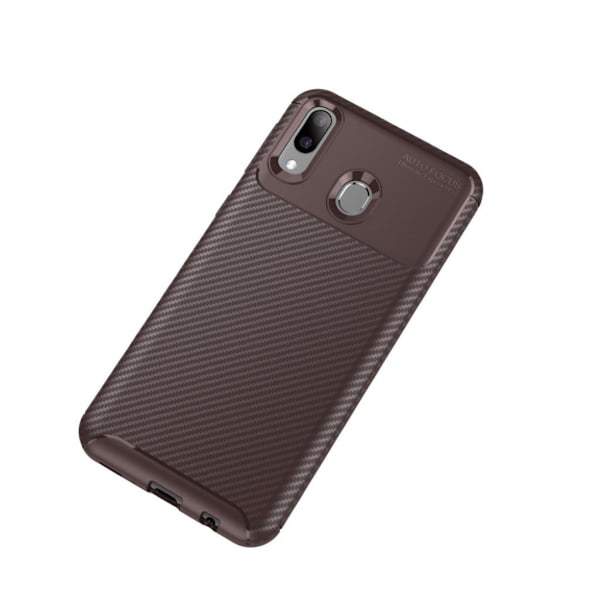 Carbon Shield Samsung Galaxy M20 skal - Brun Brun