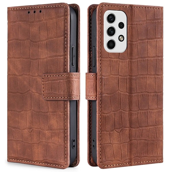 Croco Samsung Galaxy A23 cover - Brun Brown