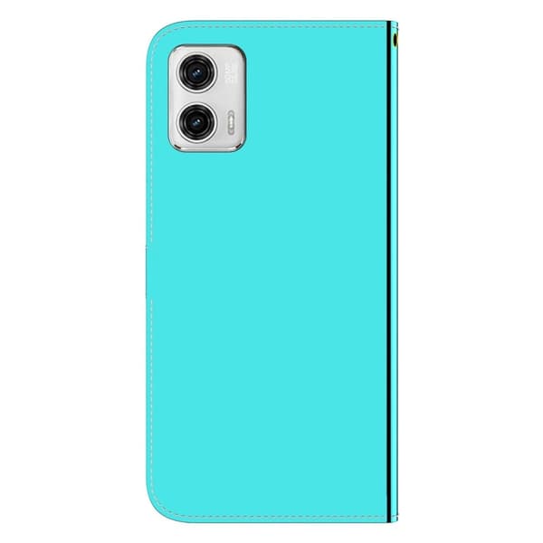 Mirror Motorola Moto G73 Flip Etui - Cyan Green