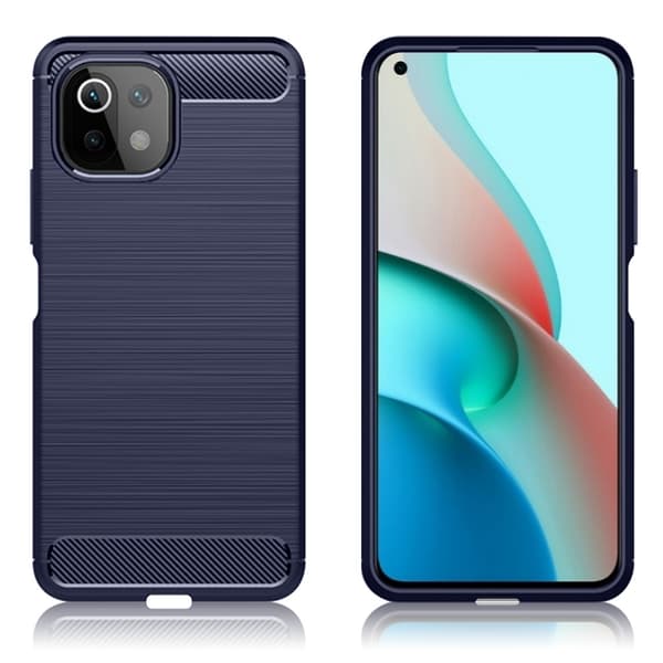 Carbon Flex Xiaomi Mi 11 Lite 5G / Xiaomi Mi 11 Lite skal - Blå Blå