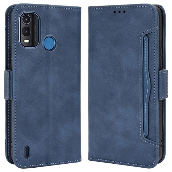 Stilig Læretui med Lommebok til Nokia G11 Plus - Blå Blue
