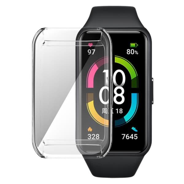 Honor Band 6 simpelt TPU-cover - Transparent Transparent