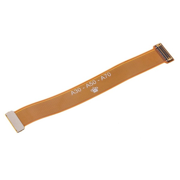 Samsung Galaxy A50 LCD-montering utvidet tester flexkabel Orange