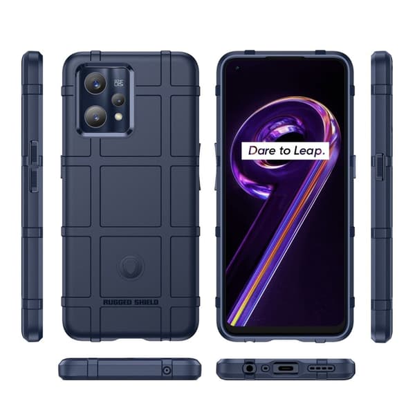 Rugged Shield Suojakotelo Realme 9 Pro Plus - Sininen Blue