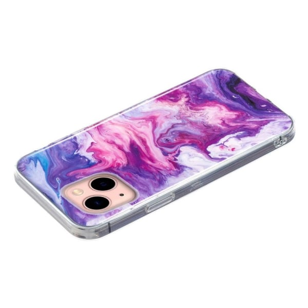 Marble iPhone 14 Plus Suojakotelo - Punainen Multicolor