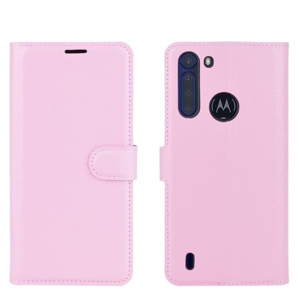 Classic Motorola One Fusion Flippetui - Rosa Pink