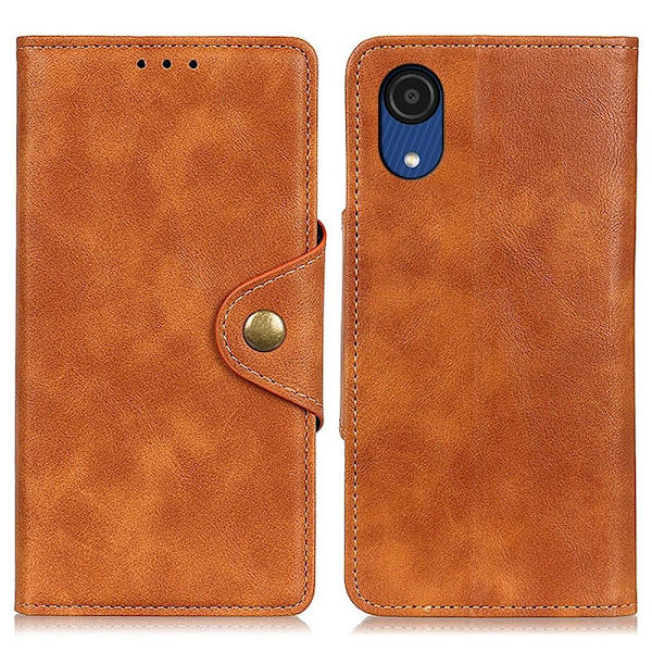 Alpha Samsung Galaxy A03 Core Flippetui - Brun Brown