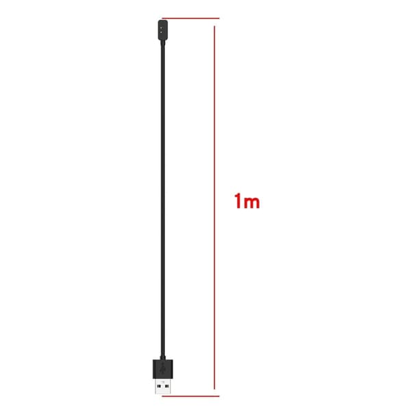 1 m USB-kabel for Xiaomi-klokke Black