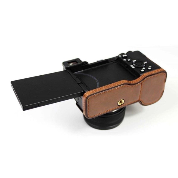 Sony A7c leather case - Coffee Brown