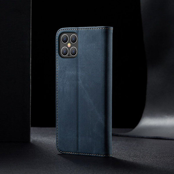 Jeans iPhone 12 Pro / iPhone 12 flip case - Sininen Blue