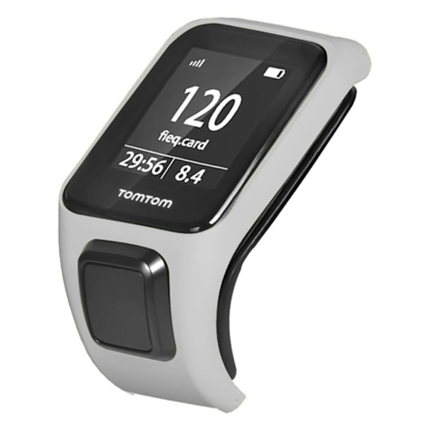 TomTom Runner 3 / Adventurer Watch Bumper Case Hard Bumpresistent Cover Frame - Hvid White