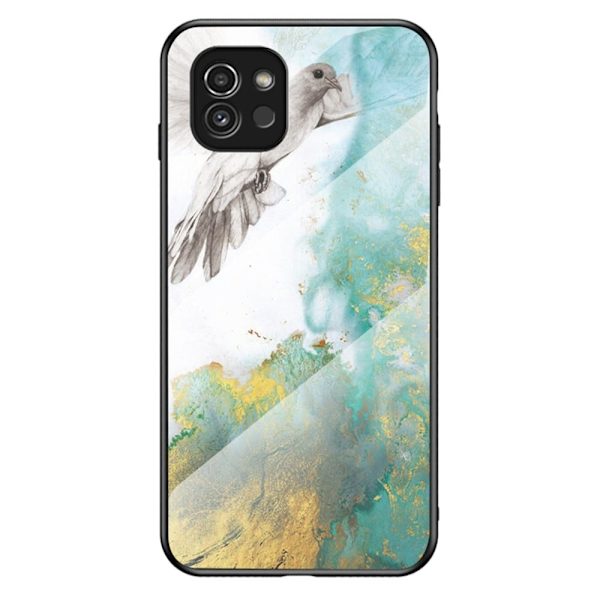 Fantasy Marble Samsung Galaxy A03 Cover - Flyvende Due Marmor Multicolor