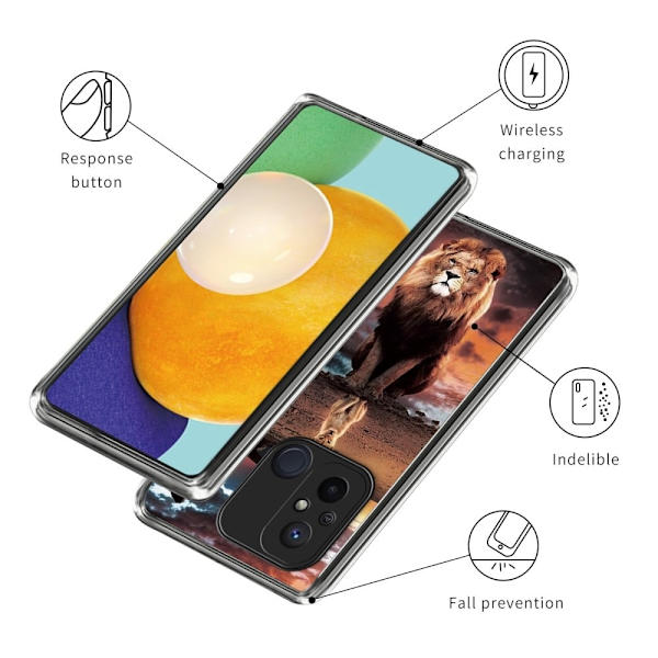 Deco Xiaomi Redmi 12C cover - Løve Brown