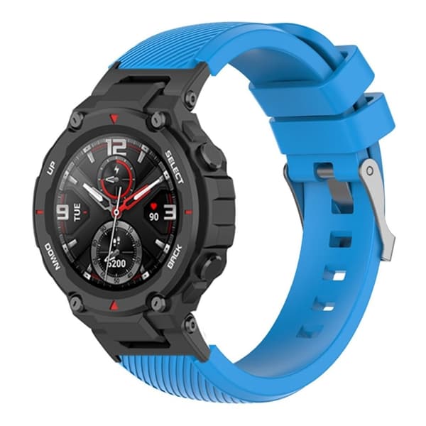 Amazfit T-Rex Pro / T-Rex / Ares twill-struktur silikonklokkerem - Blå Blue