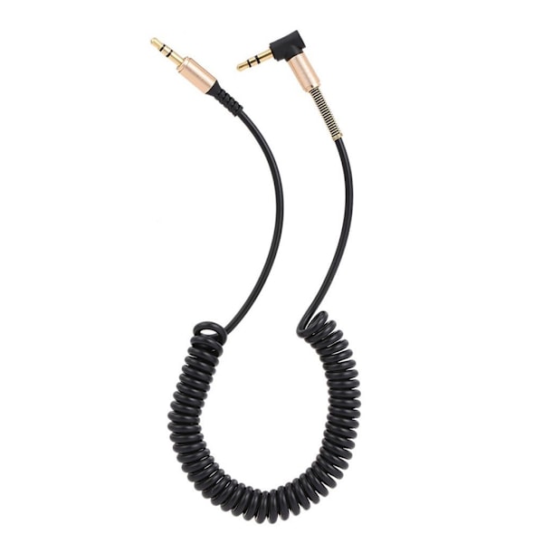 1,7 m ljudförlängare 3,5 mm AUX hane till make-kabel - Svart Svart