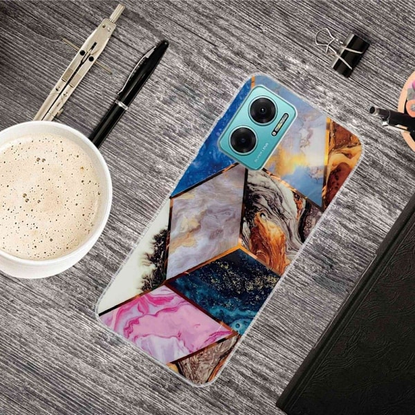 Marble design Xiaomi Redmi Note 11E cover - Levende Marmor Diamant Multicolor