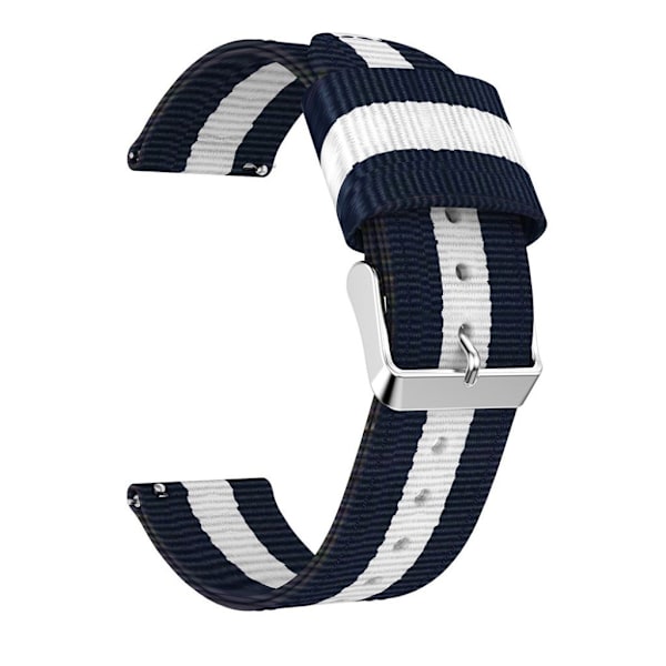 Samsung Galaxy Watch Active (20mm) nylonarmband - Blå / Vit Blå