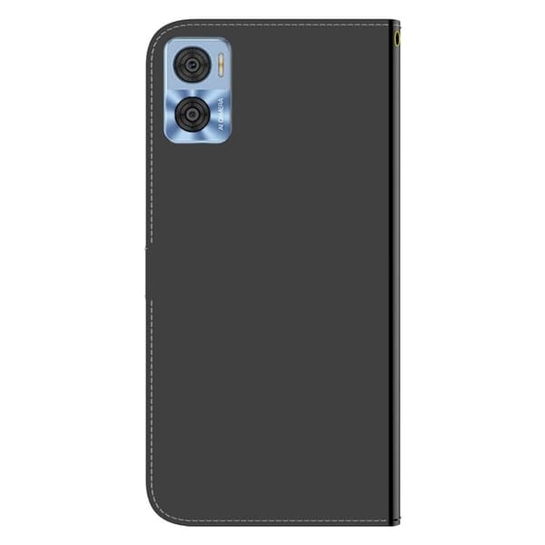 Mirror Motorola Moto E22i / E22 Flippetui - Svart Black