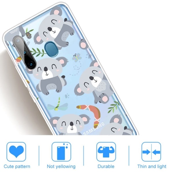Deco Samsung Galaxy A21 deksel - Mus Silver grey
