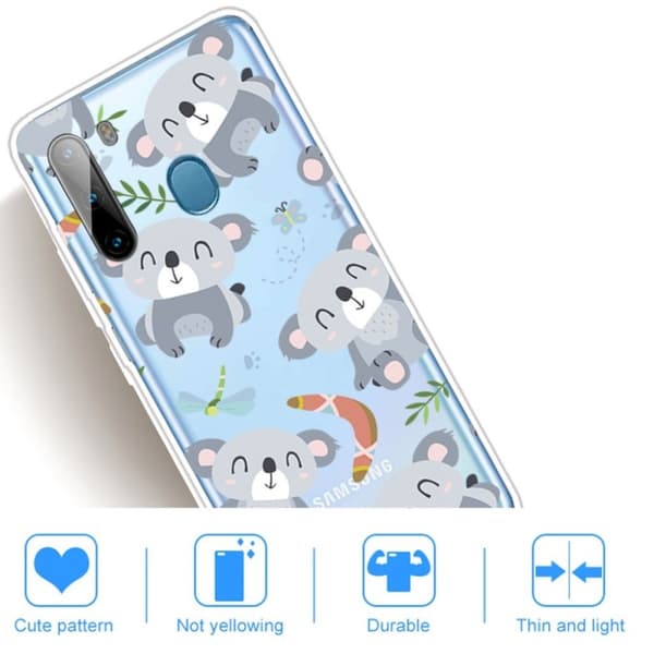 Deco Samsung Galaxy A21 skal - Mus Silvergrå