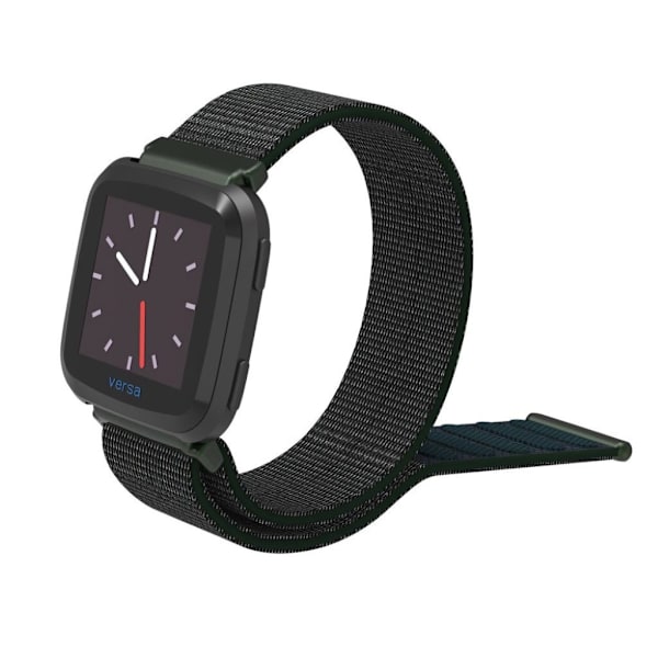 Fitbit Versa klockarmband nylon kardborre - Olivgrön Grön
