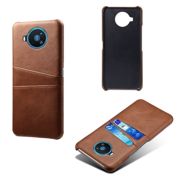 Dual Card Etui Nokia 8.3 5g - Kaffe Brown