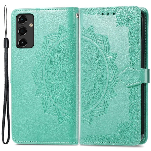 Mandala Samsung Galaxy A14 Flip Fodral - Grön Grön