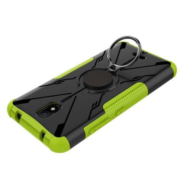 Kickstand-cover med magnetisk plade til Nokia C100 - Grøn Green