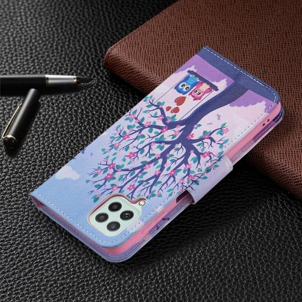 Wonderland Samsung Galaxy A22 4G Flippetui - To Ugler Multicolor