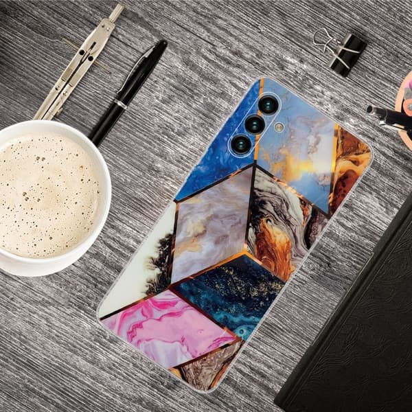Marble Samsung Galaxy A13 5G Suojakotelo - Vibrant Marble Diamond Multicolor