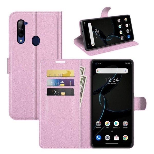 Klassisk ZTE Libero 5G flip etui - Pink Pink