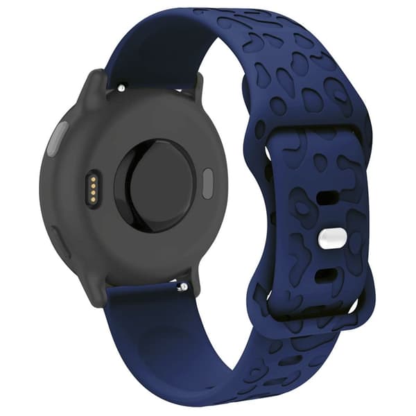 Coros Pace 3 / Apex 46mm / Apex Pro Silikonarmband 22mm Leopard Texture Klockarmband - Marinblå Blå