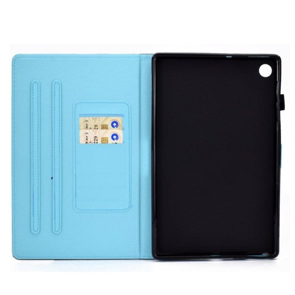 Lenovo Tab M10 FHD Plus pattern printing leather case - Blue and multifärg