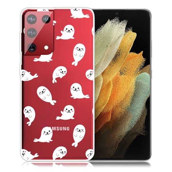 Deco Samsung Galaxy S21 Ultra Etui - Sel White