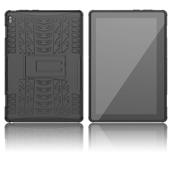 Lenovo Tab E10 durable hybrid case - Black Svart